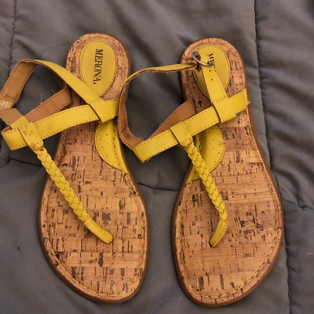 Merona (Target brand) yellow sandals.